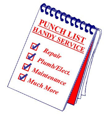 Punch List Handy Service